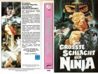 DIE GRÖSSTE SCHLACHT DER NINJA - Alexander Lou - EGMONT Film gr.Cover - VHS 