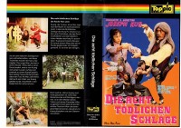 DIE ACHT TÖDLICHEN SCHLÄGE - Toppic VIDEO gr.Cover Einleger - VHS 