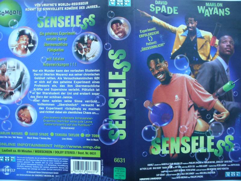 Senseless ... David Spade, Marlon Wayans  ...  VHS 