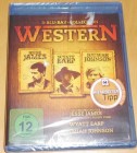 3 Blu-ray Collection Western Jesse James Wyatt Earp Jeremiah Johnson Neu & OVP 