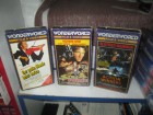 VHS - 3 WONDERWORLD PAPPEN - Strike Force - Blutiger Mammon  - Der Große Blonde kehrt zurück 