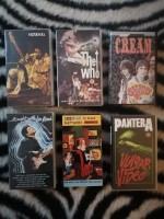 14 Musik VHS, Jimi Hendrix, Red Hot Chili Peppers, Pantera, Cream, Who, Elvis... 