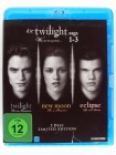 Die Twilight Saga - 1 + 2 + 3 - Bis(s) zum Morgengrauen + Bis(s) zur Mittagsstunde + Bis(s) zum Abendrot - R, Pattinson