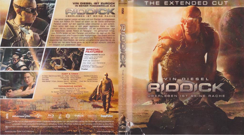 Universum Film Riddick-Überleben ist seine Rache (The Extended