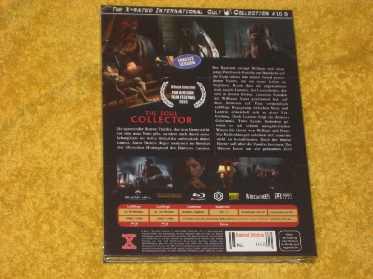 The Soul Collector 8 - Aka 8 Mediabook B Limited Edition Nr. 58/66 -  2 Blu-Ray - Bonus Film Dead Of Winter  NEU + OVP 