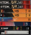 VHS - 8 x gebrauchte Leercassette - 6 x E-240 - 1 x E-180 - 1 x E-90