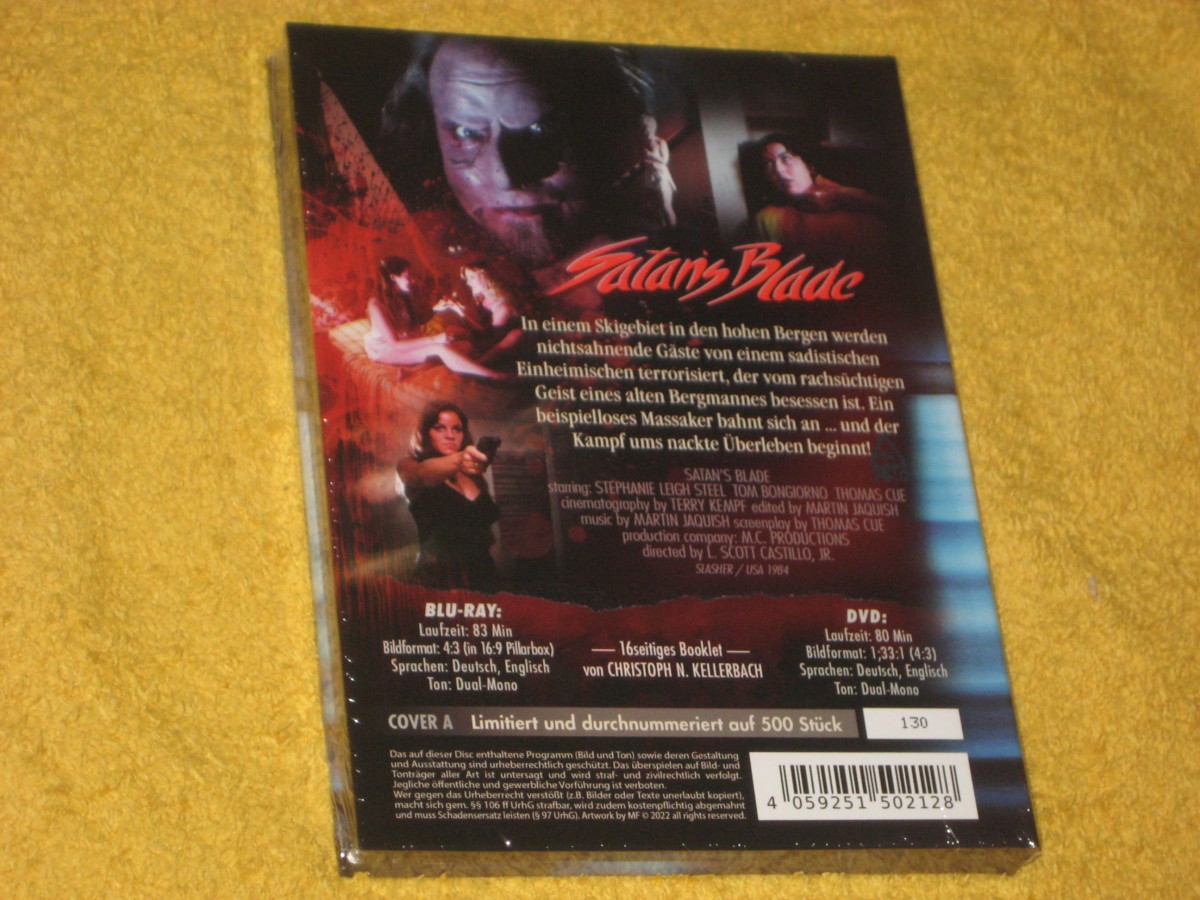 Satans Blade Mediabook Cover A Limited Edition Nr. 130/500 - Blu-Ray + DVD - Uncut - NEU + OVP 