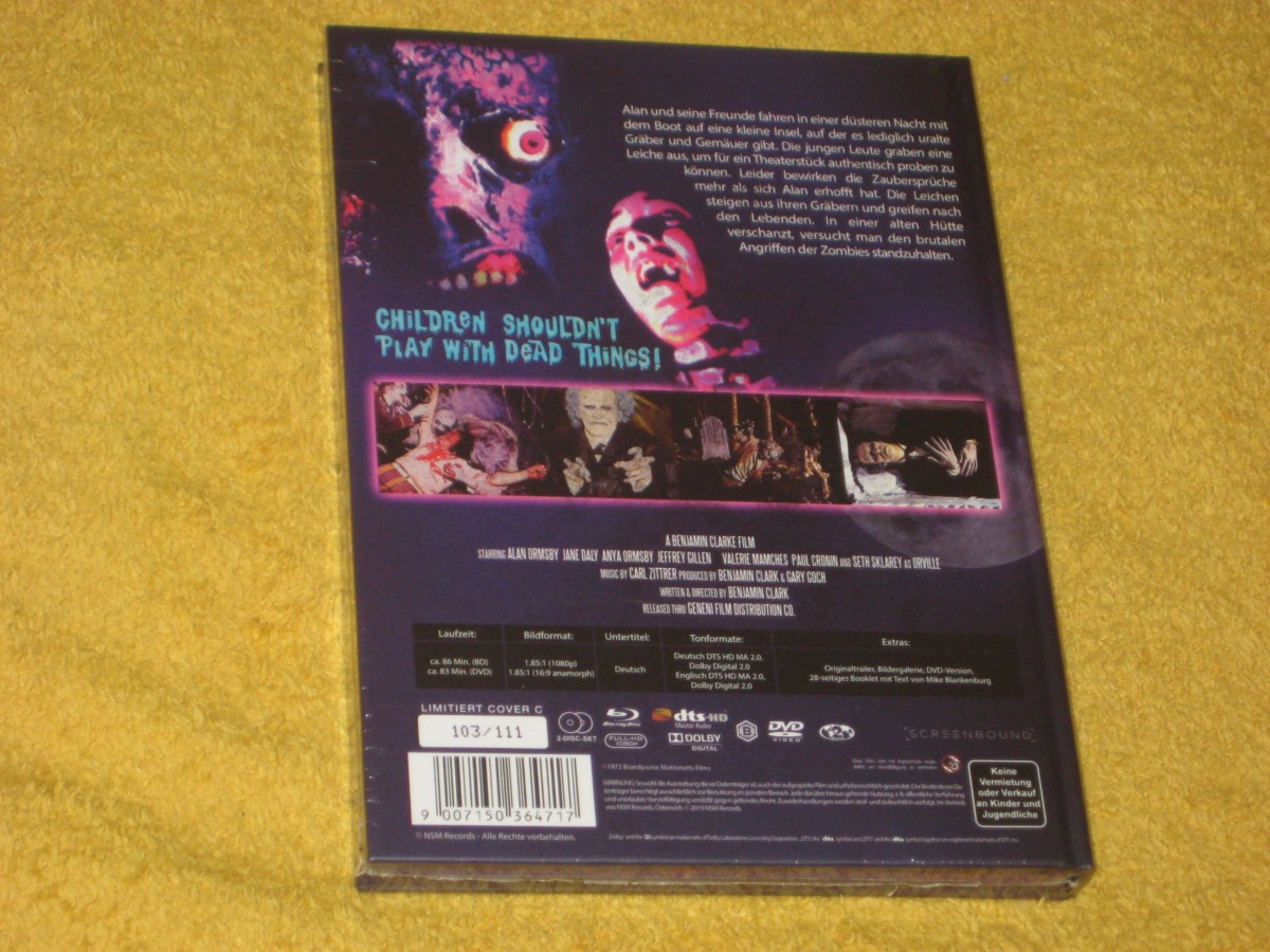 CHILDREN SHOULDNT PLAY WITH DEAD THINGS Mediabook Cover C Limited Edition Nr. 103/111 - Blu-Ray + DVD - NEU + OVP 