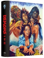 Demons 1+2 - Limited Uncut 333 Edition (2x Blu-ray Disc) - BIG Mediabook - 8 Films - Cover A - Rick Melton - OVP 