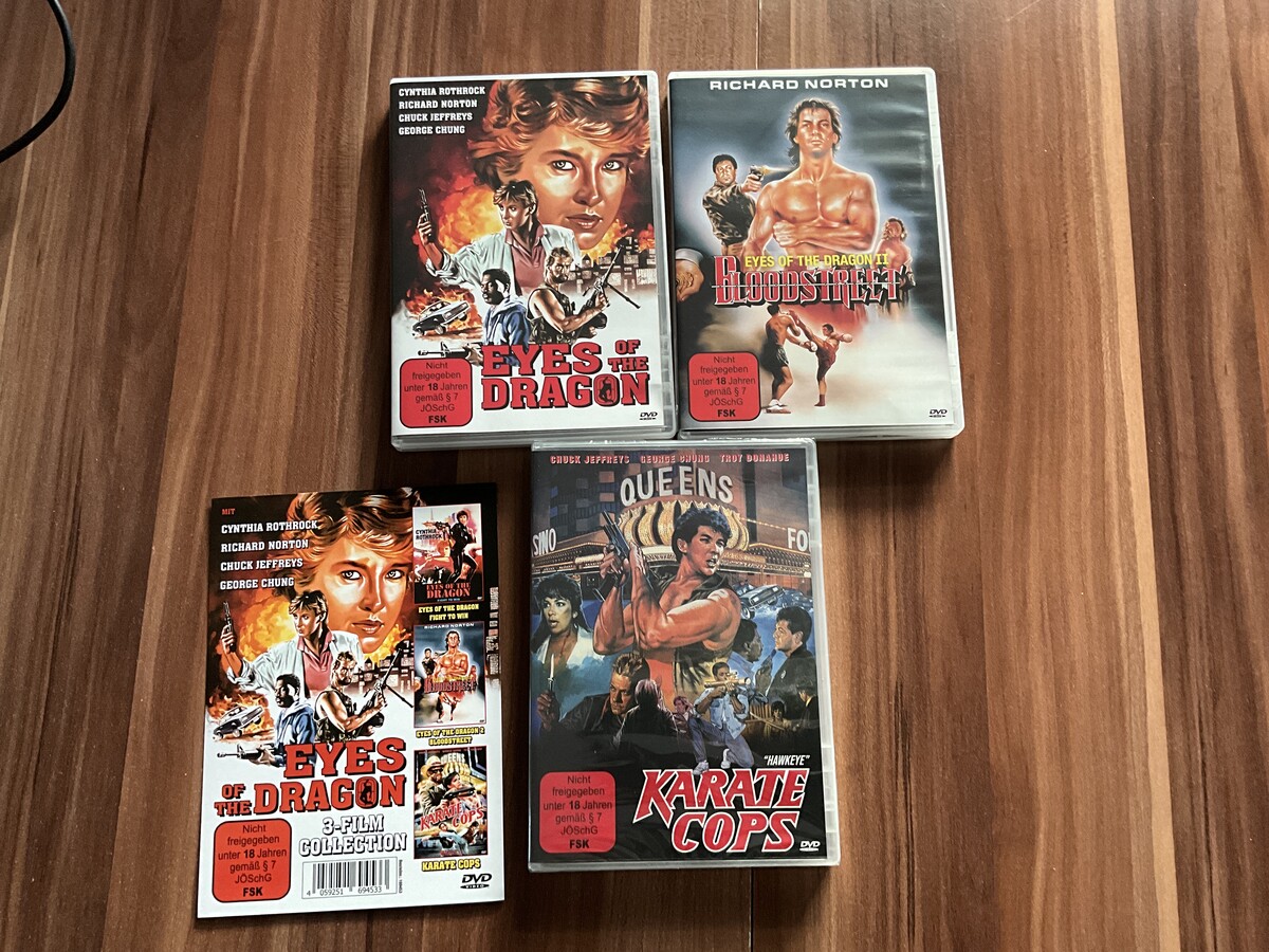 Eyes of the Dragon 1+2 Karate Cops Film Collection Cynthia