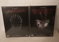 HELLRAISER 1 + 2, Blu-ray + Dvd Mediabooks, Black Edition, OVP 