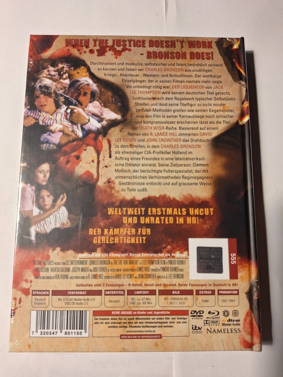 Der Liquidator - The Evil That Men Do - Charles Bronson - 2 Disc Mediabook DVD/Blu-ray limitiert Nameless