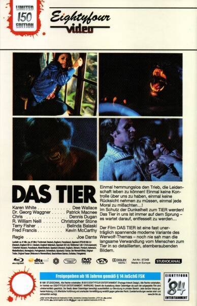 Das Tier - The Howling - Große Hartbox 3-Disc Limited Collector's Edition - (LE150) - Cover B 