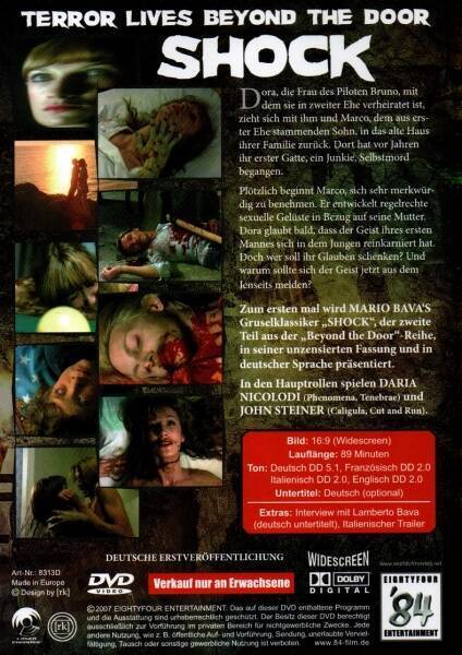 Mario Bava's Shock - '84 Entertainment Kleine Hartbox - Cover D - Uncut Edition - Neu & OVP 