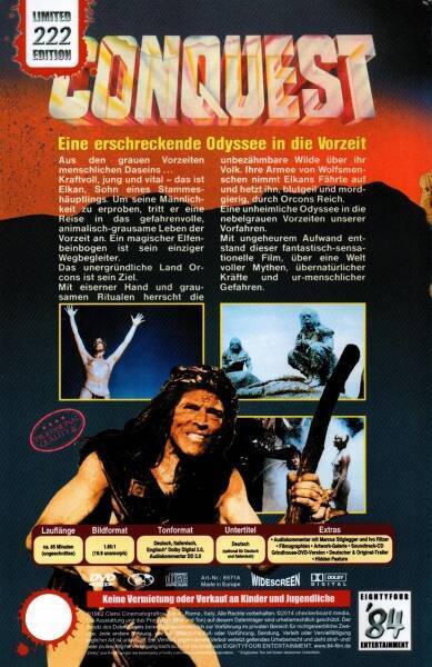 Conquest - Eine erschreckende Odyssee in die Vorzeit - Große Hartbox von '84 Entertainment - Cover A - Neu & OVP