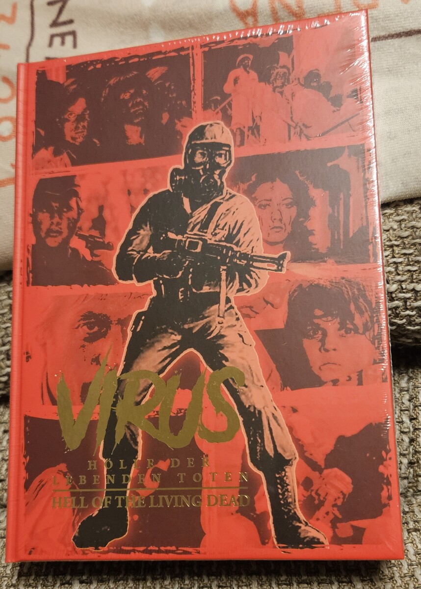 VIRUS Hölle der lebenden Toten - Mega UHD Mediabook lim. 63 Stück Cover F - Retro Gold OVP 