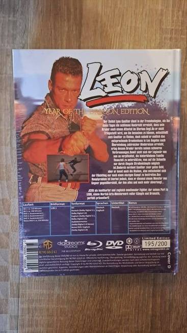 LEON MEGABOOK YEAR OF THE DRAGON RETRO GOLD COVER D LIMITED EDITION OOP RAR SELTEN NEU OVP! JEAN CLAUDE VAN DAMME