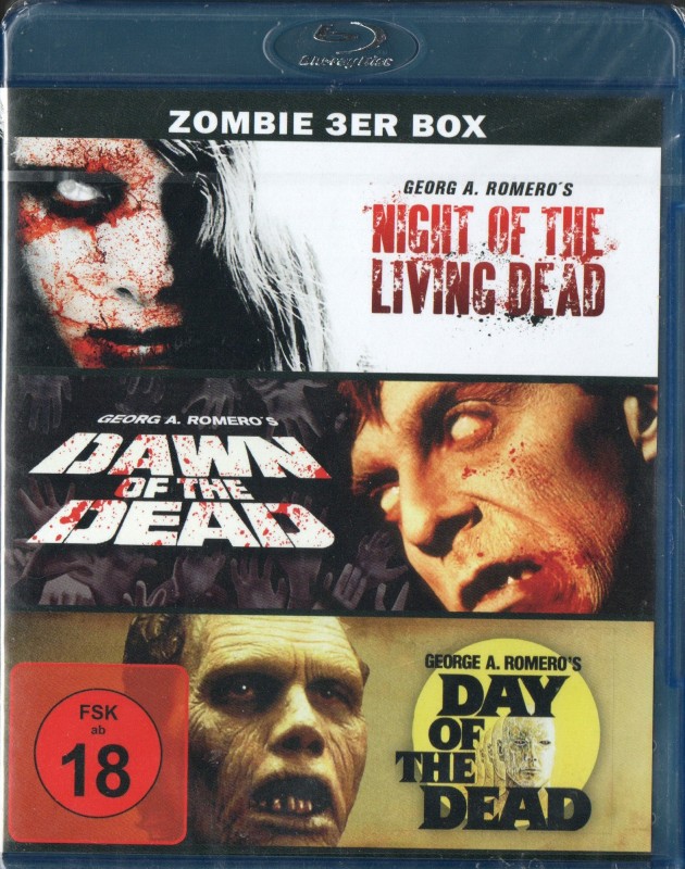 George A. Romero Trilogy of the Dead: Night of the Living Dead + Dawn of the Dead + Day of the Dead 