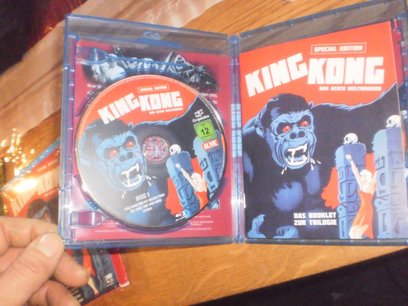 3 Filme Die FABEL von KING KONG 2-Blu-Ray - Set SCHUBER wie neu FARBFASSUNG 33er Synchro !!! 