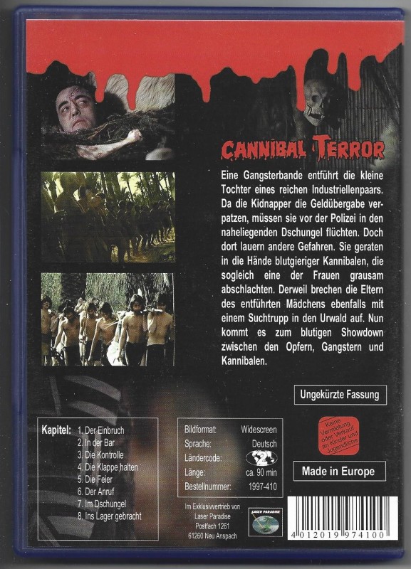 Cannibal Terror DVD uncut 