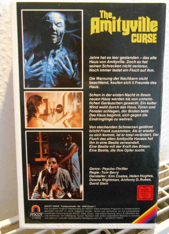 The Amityville Curse - Der Fluch VHS Ascot 