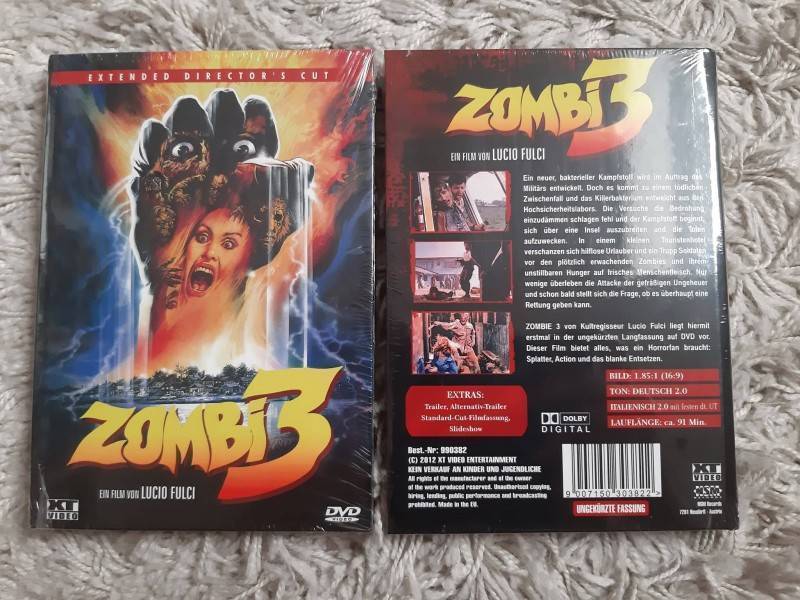 Zombie 3 - kleine Hartbox - XT Video - DVD 