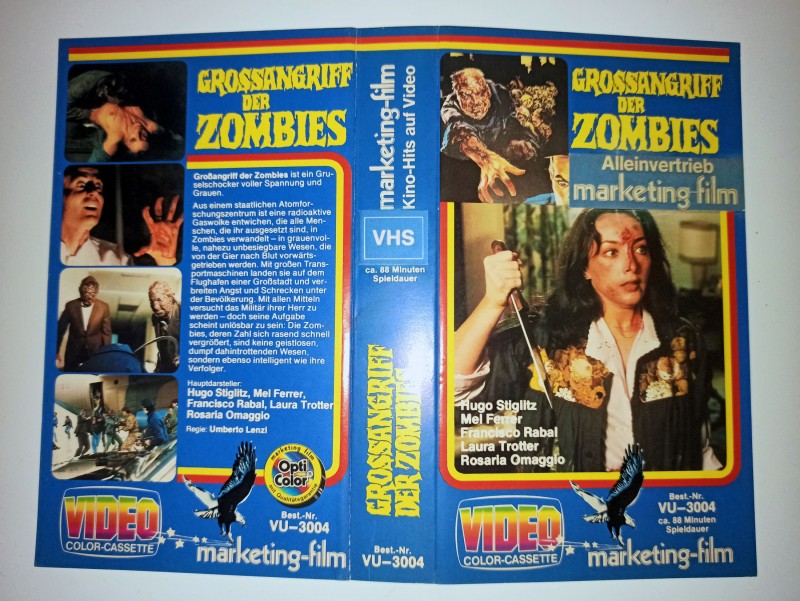 Großangriff der Zombies (AKA. Nightmare City) - VHS Video - Marketing Einleger 