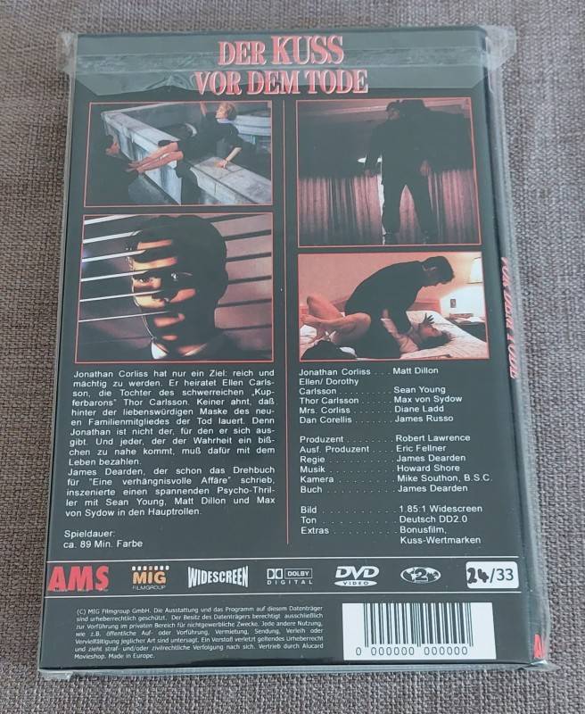 DER KUSS VOR DEM TODE ( UNCUT ) M.Dillon & S.Young - DVD GR.BOX 