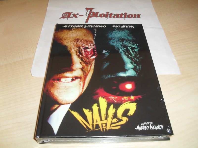 Schnapszahl Ax-ploitation exclusiv: Nails - 2-Disc-Mediabook / 2 x Blu Ray / Andrey Iskonov 22/66 G + Nail Gun Massacre 