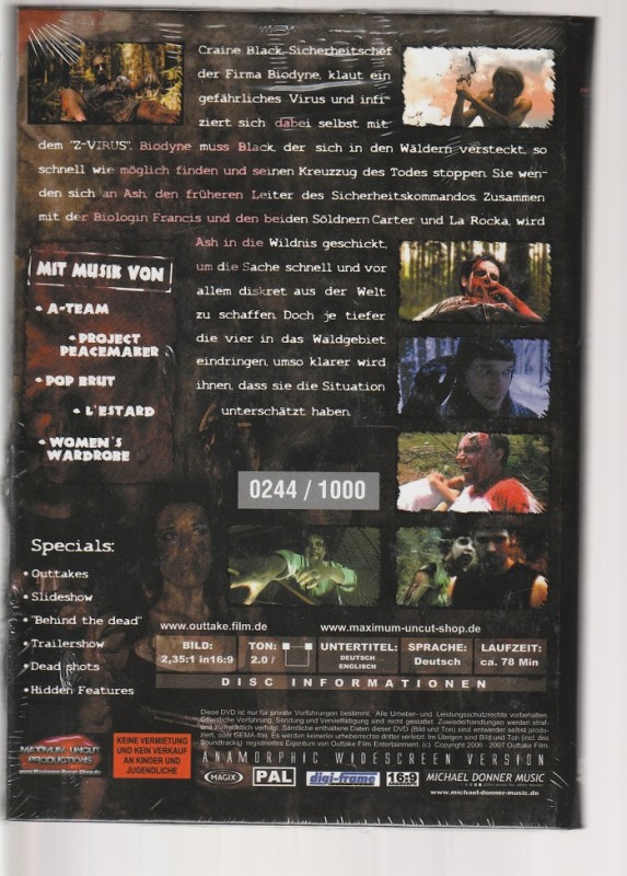 Zombie Commando - UNCUT DVD in kleiner Hartbox Neu 