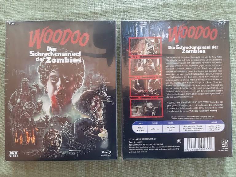 Woodoo - Schreckensinsel der Zombies - Blu Ray Remastered - Uncut - OVP 
