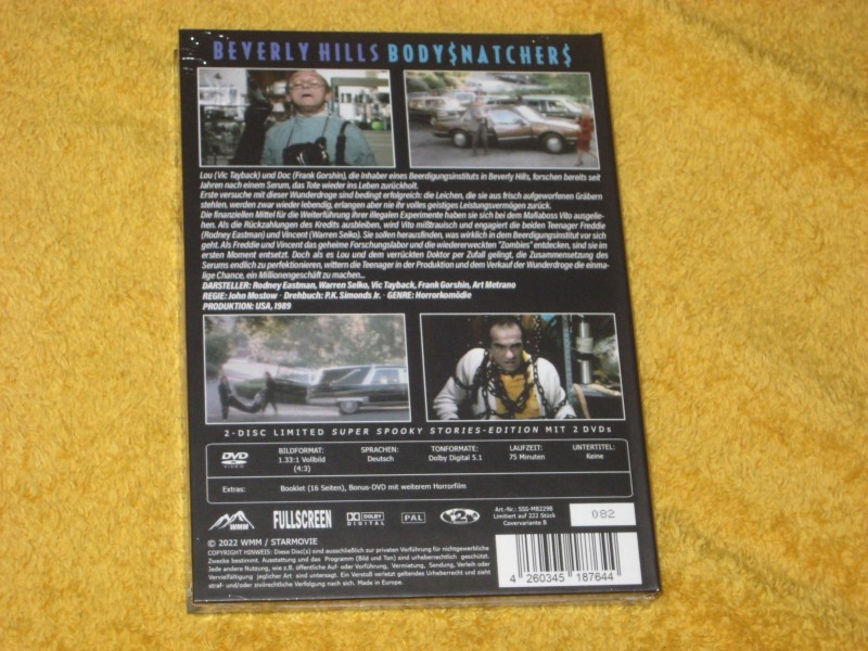 Beverly Hills Bodysnatchers Mediabook Cover B  Limited Edition Nr. 082/222 - 2 DVD - Uncut - NEU + OVP 