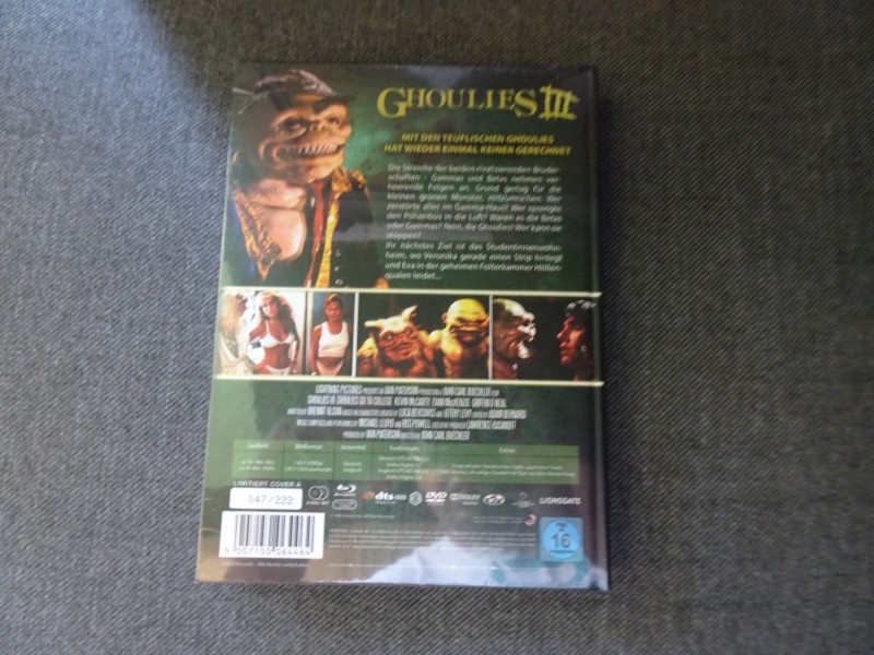 Blu Ray / DVD Mediabook Ghoulies 3 (Neu) 