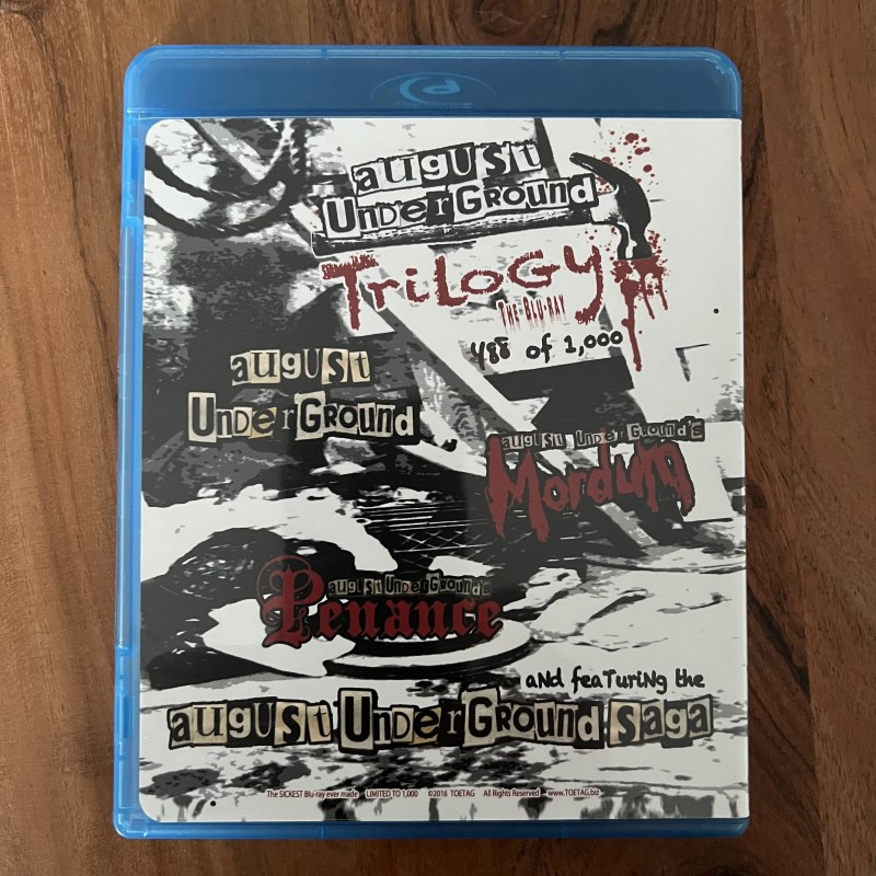 値引きする レア輸入盤ブルーレイ「August Underground Trilogy」新品