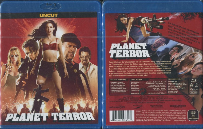 Planet Terror (Blu-ray) Quentin Tarantino (Neu/Ovp) UNCUT! 