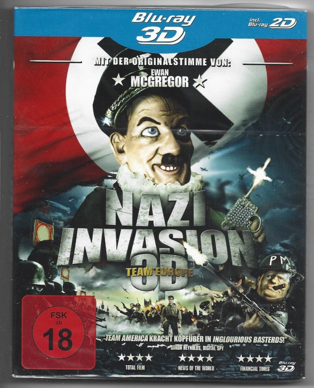 Nazi Invasion - Team Europe 3D Blu-Ray NEU&OVP 