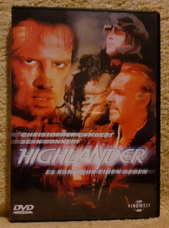 Highlander DVD Uncut Christopher Lambert / Sean Connery Erstausgabe 