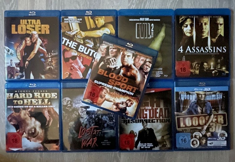 Blu-ray Paket / Sammlung - 9 Blu-rays - Action & Horror 