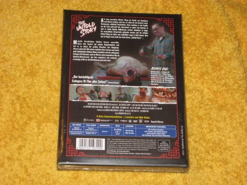 The Untold Story  Mediabook Cover A Wattiert Limited Edition 666er -  Blu-Ray + 2 DVD - Uncut   NEU + OVP 