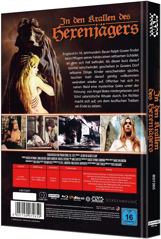 BLU-RAY  IN DEN KRALLEN DES HEXENJÄGERS - 4K MEDIABOOK Ultra HD NSM 175/333 Cover I (+DVD) 