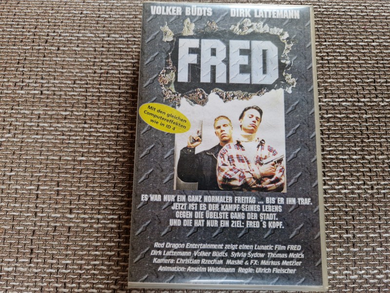 VHS FRED (Indie Homemade / Action) Absolute 90er Rarität!!! / Volker Büdts 