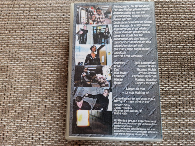 VHS FRED (Indie Homemade / Action) Absolute 90er Rarität!!! / Volker Büdts 