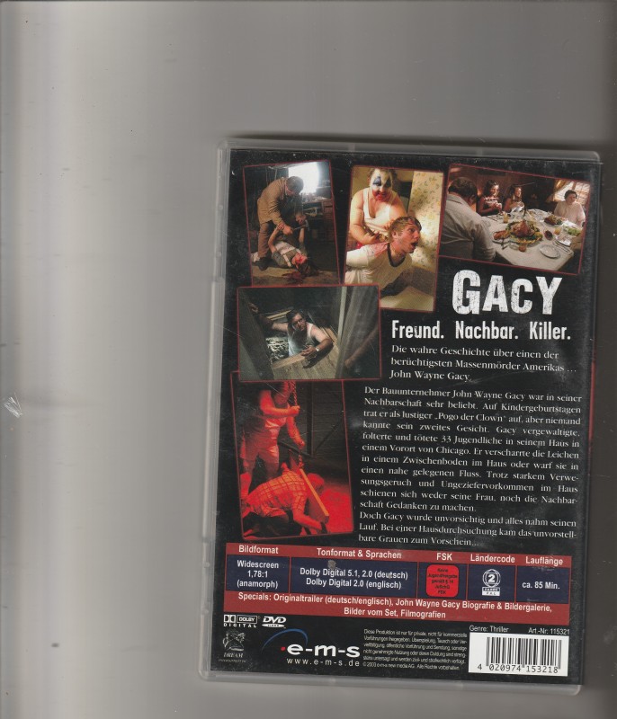 DVD - Gacy - Freund,Nachbar,Killer 