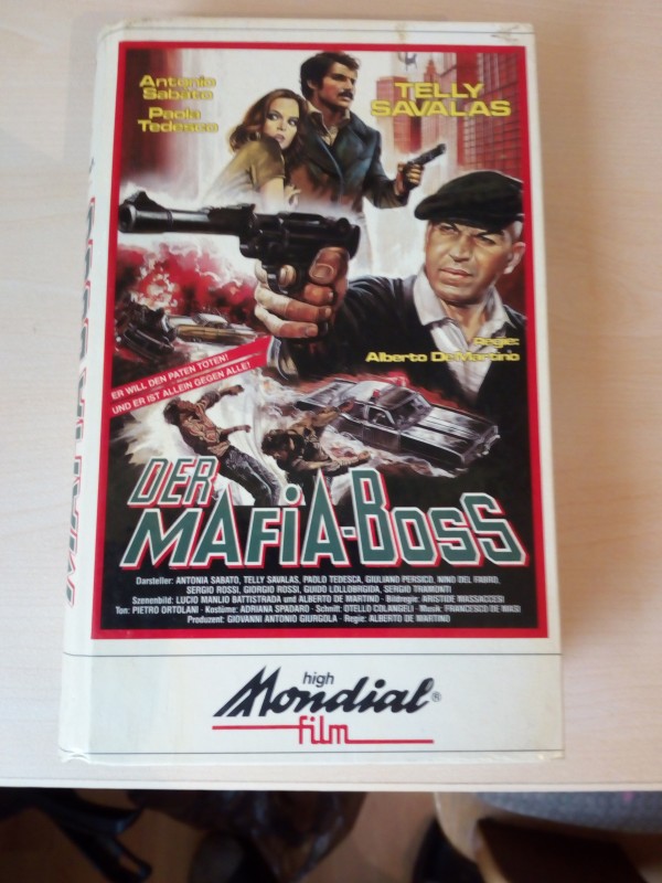 Der Mafia-Boss (Telly Savalas, Antonio Sabato) Mike Hunter/Mondial Video Erstauflage große bedruckte Hartbox TOP ! ! ! 