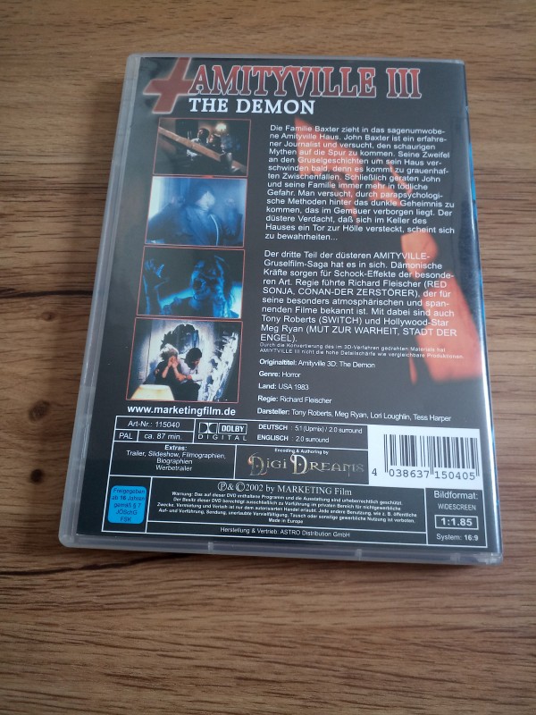 AMITYVILLE - Teil 3 - The Demon - DVD - Horror Kult Klassiker - Marketing Film - UNCUT 