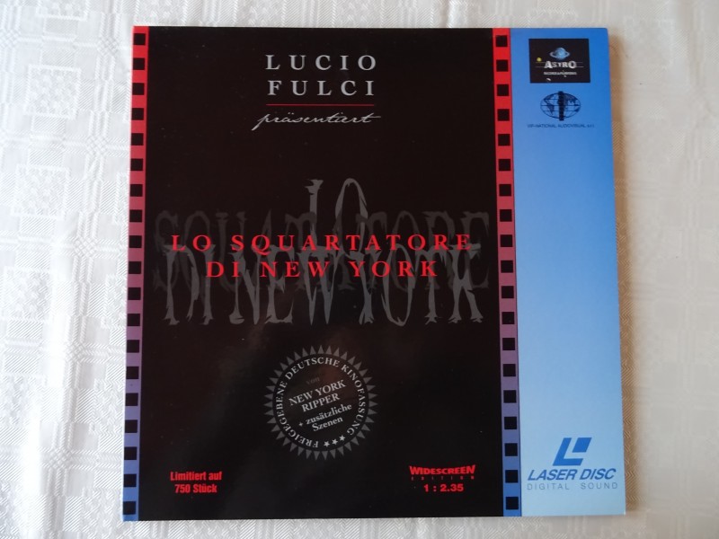 New York Ripper deutesche PAL Laserdisc uncut limitiert kaufen
