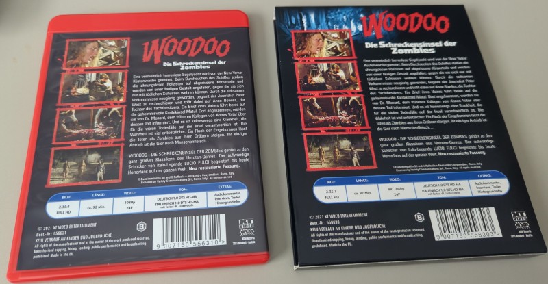 Woodoo - Blu-ray Schuber Uncut (Remastered) OVP 