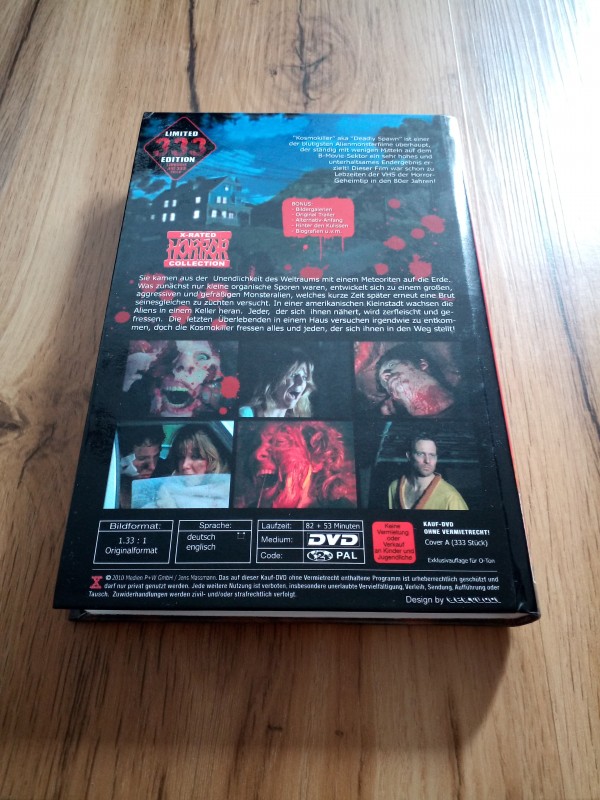 KOSMOKILLER - große DVD Hartbox - limitert auf 333 Stück - Alien Splatter Horror Trash Deadly Spawn - UNCUT 