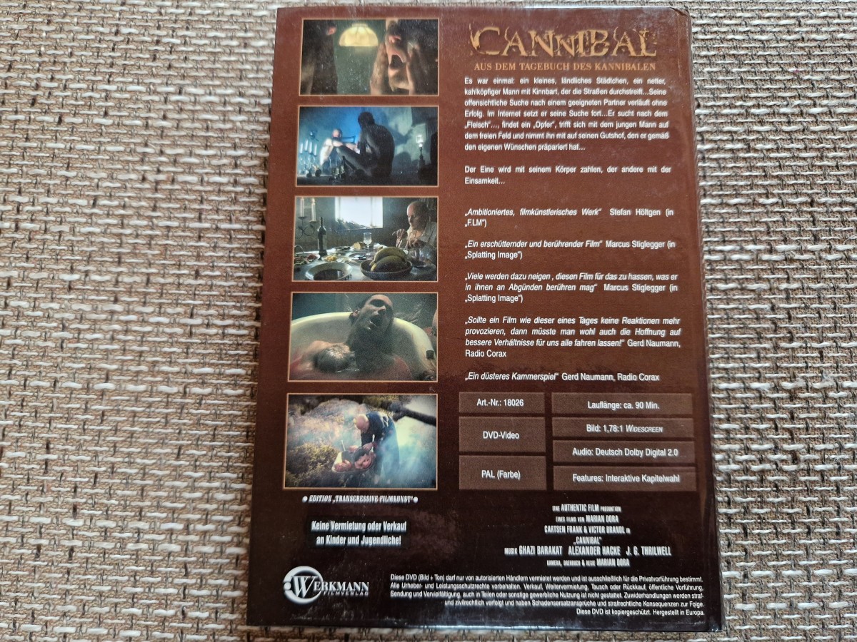 DVD kleine Hartbox / Buchbox CANNIBAL Aus dem Tagebuch des Kannibalen kaufen Filmundo.de