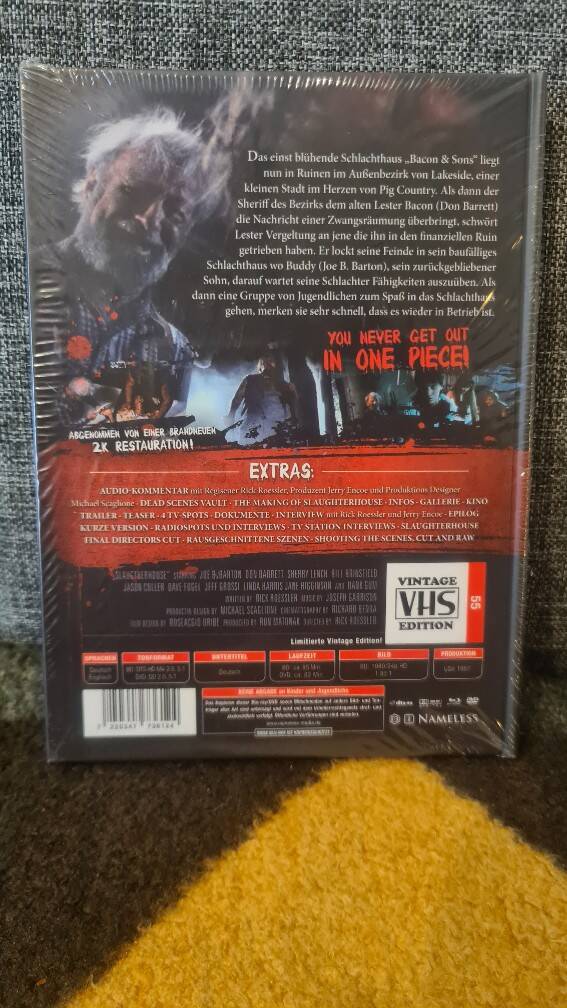 Slaughterhouse Mediabook von Nameless Media Retrocover limited 55 Stück! Rare Börsenfassung!!